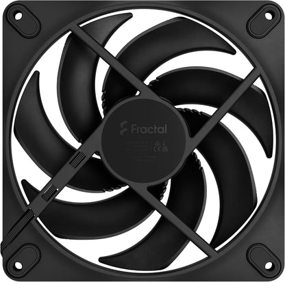 Fractal Design Momentum 14 - Silent PC Case Fan - 140 mm - Liquid Crystal Polymer LCP blades - FDB Fluid Dynamic Bearing - PWM control - Cooling Performance - Powerful Airflow - Quiet Operation -Black