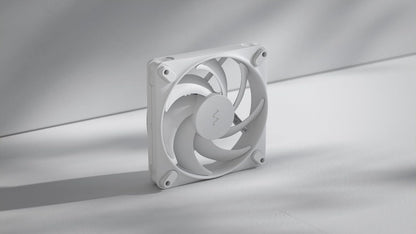 Fractal Design Momentum 14 - Silent PC Case Fan - 140 mm - Liquid Crystal Polymer LCP blades - FDB Fluid Dynamic Bearing - PWM control - Cooling Performance - Powerful Airflow - Quiet Operation -White