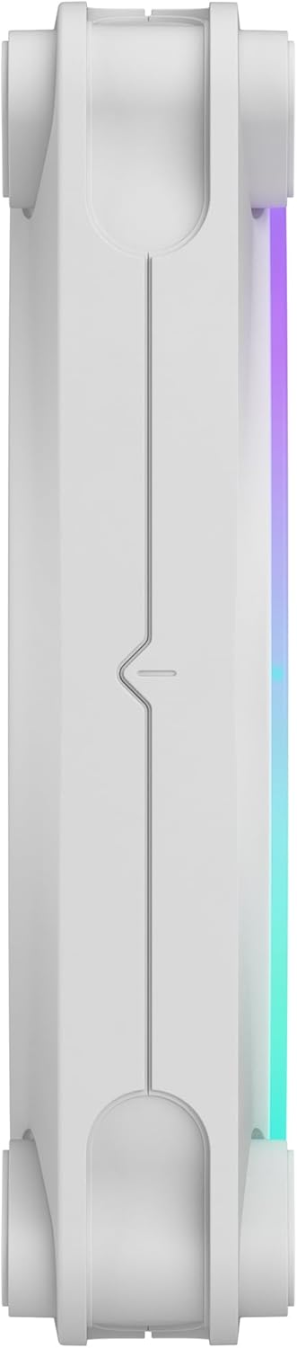 Fractal Design Momentum 12 RGB-Silent PC Case Fan-120 mm-ARGB Gen2-16 LEDs-Liquid Crystal Polymer LCP blades-FDB Fluid Dynamic Bearing - Cooling Performance - Powerful Airflow - Quiet Operation-White