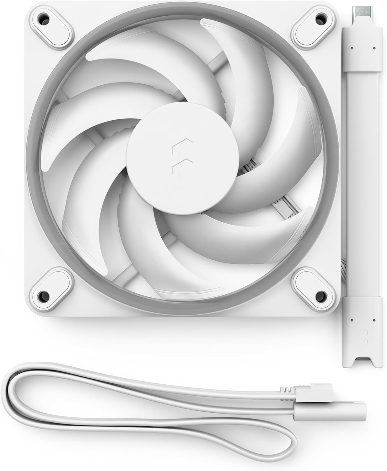 Fractal Design Momentum 12 RGB-Silent PC Case Fan-120 mm-ARGB Gen2-16 LEDs-Liquid Crystal Polymer LCP blades-FDB Fluid Dynamic Bearing - Cooling Performance - Powerful Airflow - Quiet Operation-White