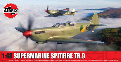 Airfix A05143 Supermarine Spitfire Tr.9 Model Building Kit - Plastic Plane Kits for Adults & Children 8+, Set Includes Sprues & Decals 1:48 Scale