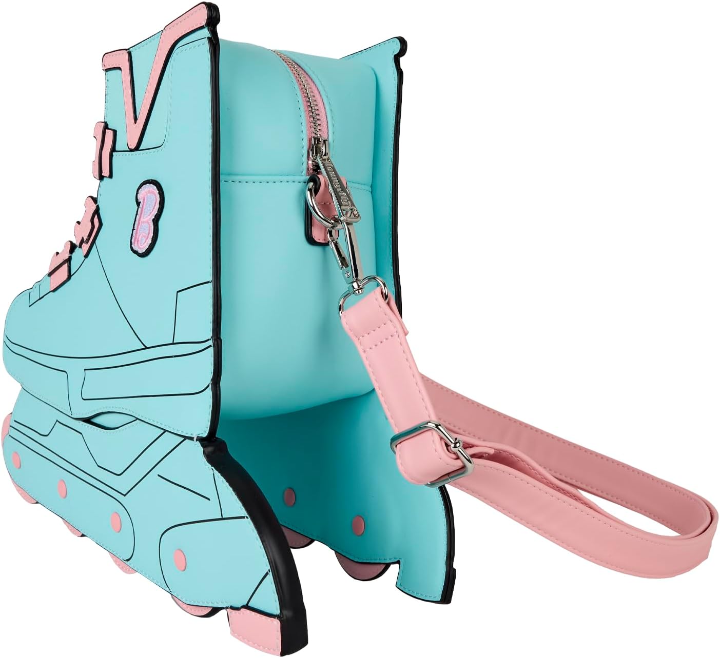 Loungefly Mattel Classic Barbie Figural Skate Crossbody Bag