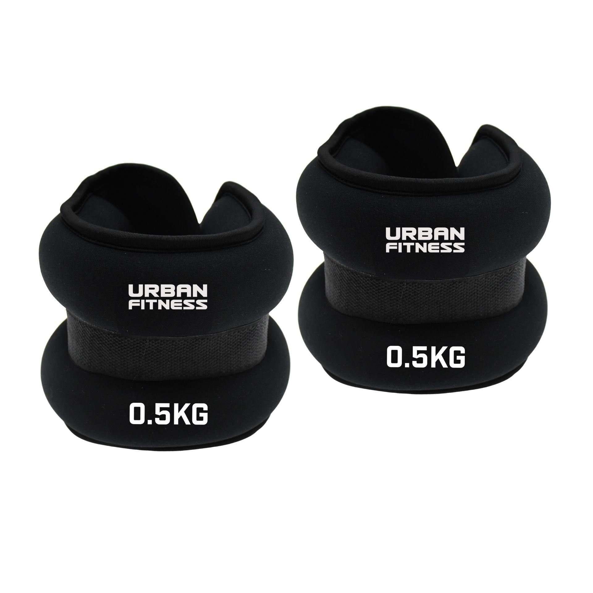 Urban Fitness Neoprene Ankle/Wrist Weights 2 x 0.5kg 2 x 0.5kg