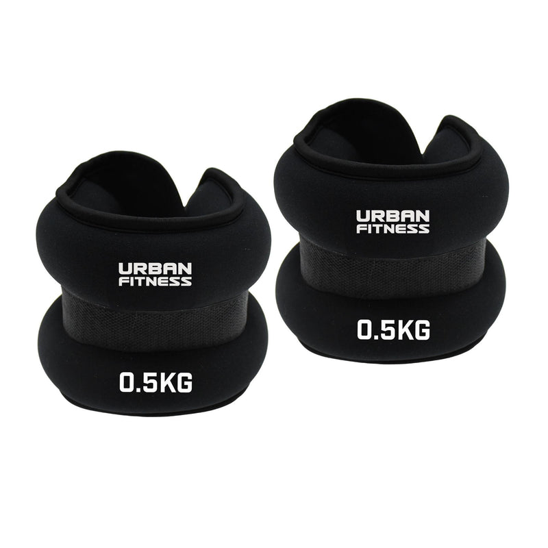 Urban Fitness Neoprene Ankle/Wrist Weights 2 x 0.5kg 2 x 0.5kg