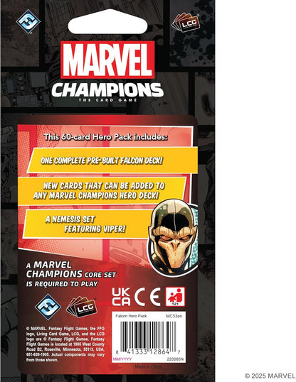 Asmodee | Marvel Champions The Card Game - Falcon Hero Pack | Card Game | Ages 14+ | 1-4 Players | 45-90 Minutes Playing Time