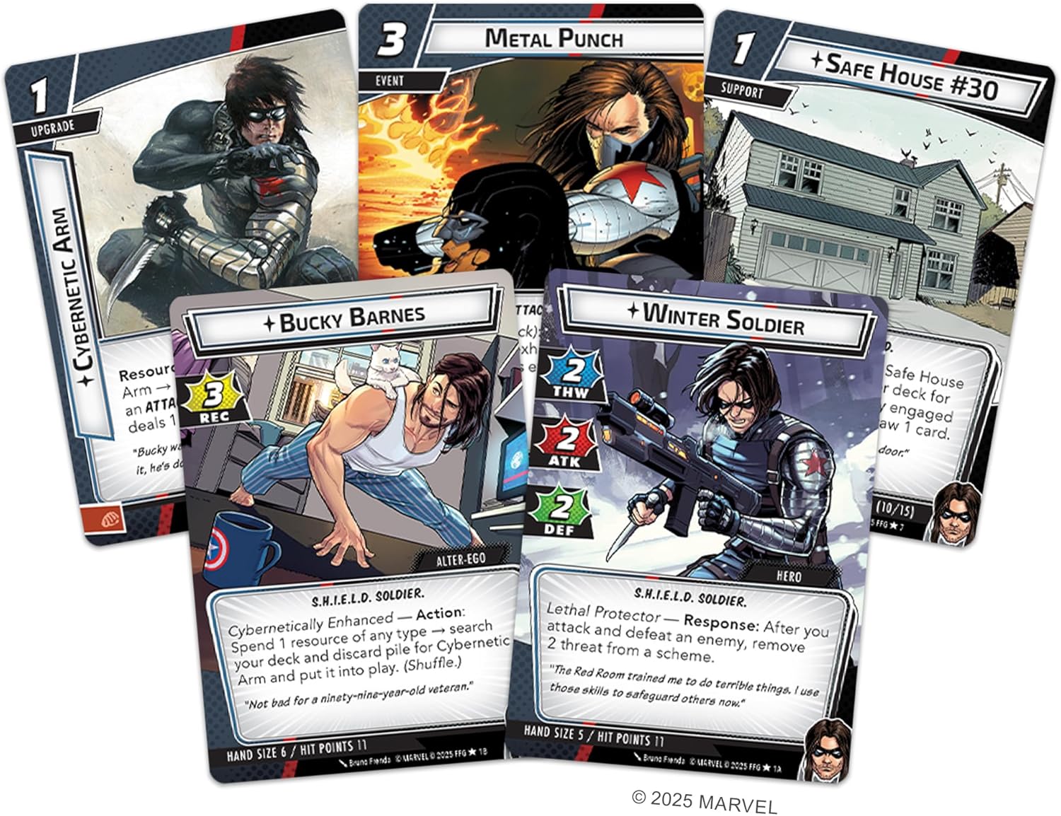 Asmodee | Marvel Champions The Card Game - Winter Soldier Hero Pack | Card Game | Ages 14+ | 1-4 Players | 45-90 Minutes Playing Time