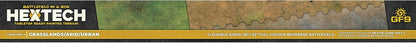 Gale Force Nine - Hex Tech - Gaming Mat Grasslands/Arid/Urban 36'x22' Double Sided