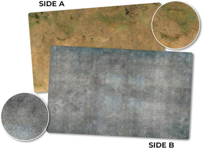 Gale Force Nine - HexTech - Gaming Mat - Arid/Urban 36" x 22" Double Sided
