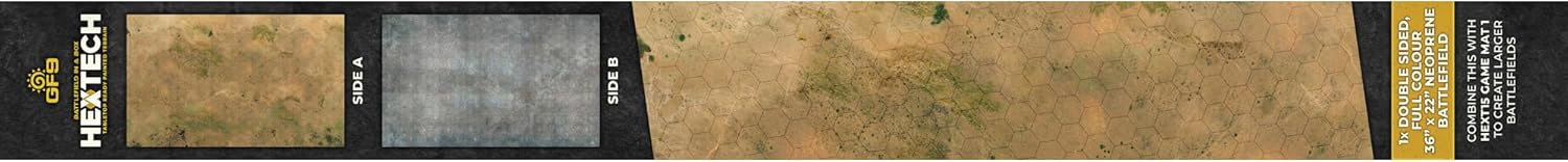 Gale Force Nine - HexTech - Gaming Mat - Arid/Urban 36" x 22" Double Sided