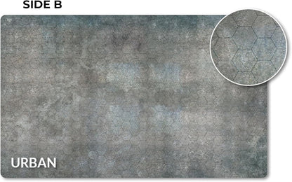 Gale Force Nine - HexTech - Gaming Mat - Arid/Urban 36" x 22" Double Sided
