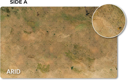 Gale Force Nine - HexTech - Gaming Mat - Arid/Urban 36" x 22" Double Sided