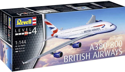 Revell Other License A380, British Airways Maqueta Avión, 14+ Años, Multicolor, 50,4 cm de Largo (03922