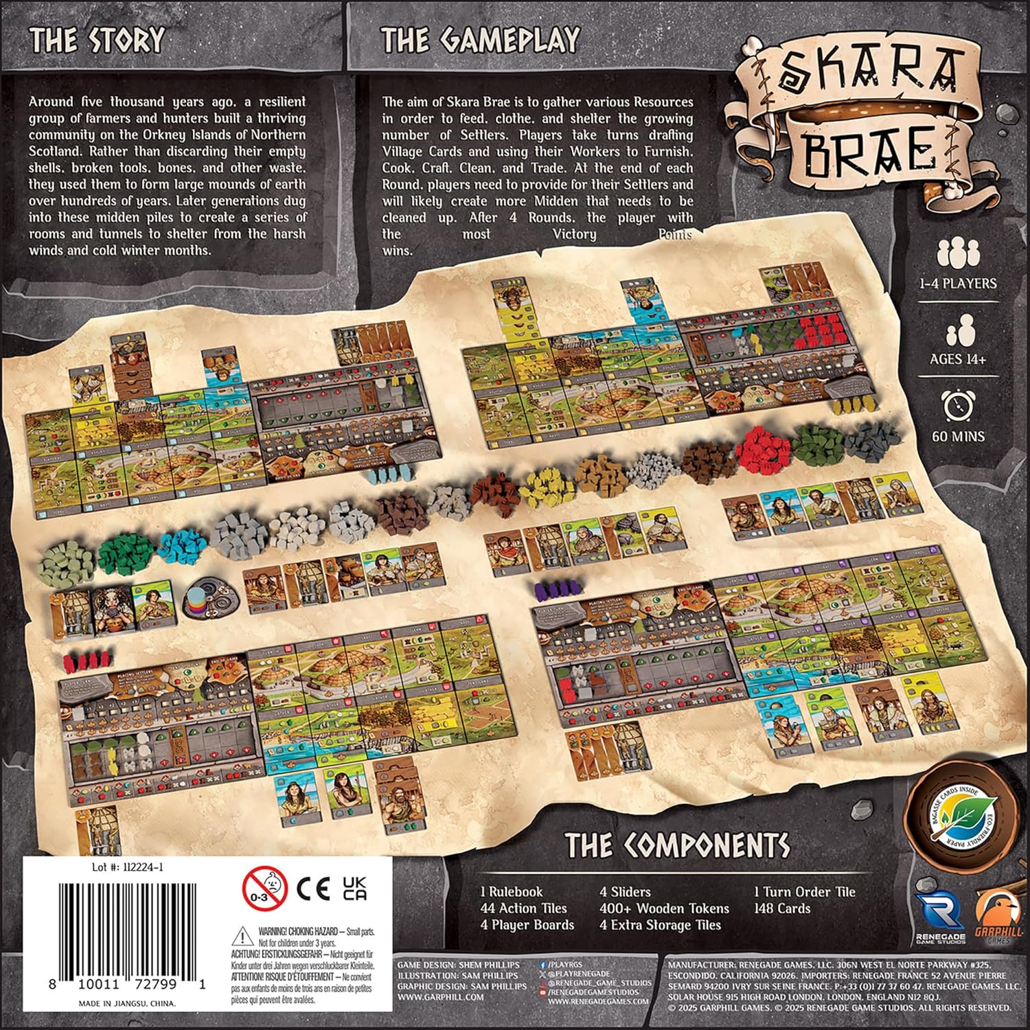 Renegade Game Studio | Skara Brae | Board Game | Ages 14+ | 1-4 Players | 60+ Minutes Playing Time