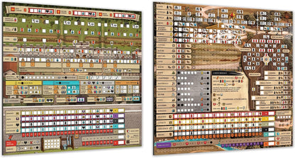 Renegade Games : Hadrian's Wall & The Anarchy – Tableaux effaçables à sec – 4 planches réutilisables double face, lot d'accessoires de jeu de stratégie européen, Garphill Games