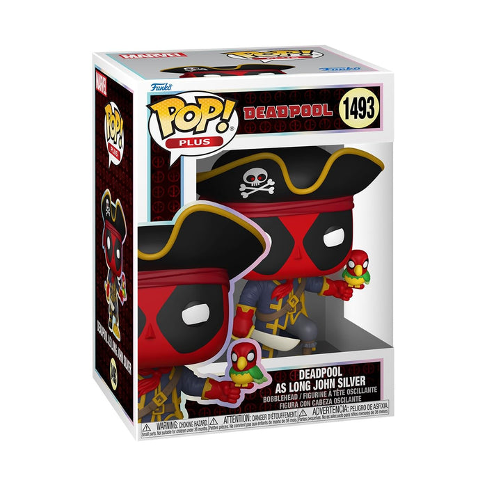 Funko Pop! Plus: Deadpool Literary Classics – Deadpool Long John Silver - Figura de Vinilo Coleccionable - Idea de Regalo - Mercancia Oficial - Juguetes para Niños y Adultos - Comic Books Fans