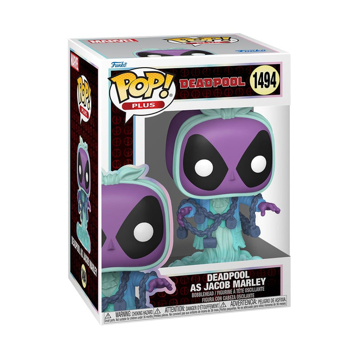 Funko Pop! Plus: Deadpool Ghosr Christmas Past Literary Classics – Deadpool Ghosr Christmas Past Ghost of Christmas Past - Vinyl-Sammelfigur - Geschenkidee - Offizielle Handelswaren
