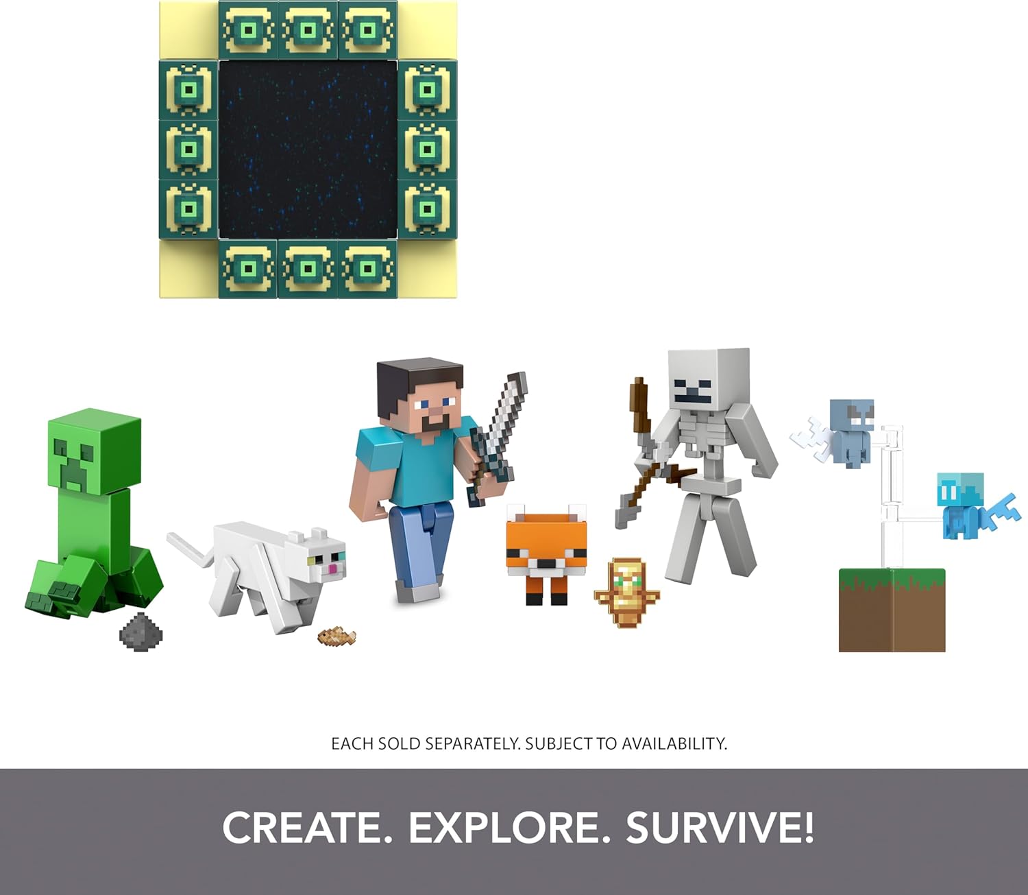 Minecraft 3.25`` Core Figure Asst