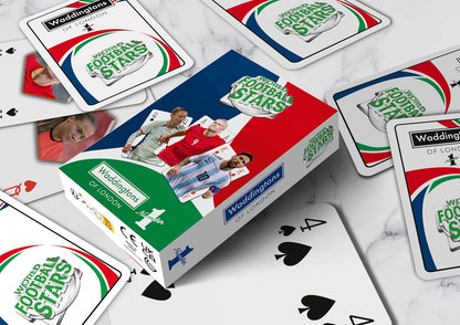 Waddingtons Number 1 World Football Stars Playing Cards, play fish, slap jack, crazy eights and rummy, Great Travel Companion, Gifts and Toys for Boys, Girls and Adults