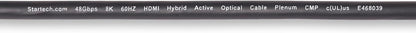 StarTech.com 30ft (9.1m) HDMI 2.1 Hybrid Active Optical Cable (AOC), CMP Plenum, 8K 60Hz, Ultra High Speed HDMI 2.1/2.0 Cable