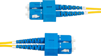 Startech.Com 3M (9.8Ft) Sc To Sc (Upc) Os2 Single Mode Duplex Fiber Optic Cable, 9/125Ým, Laser Optimized, 40G/100G Zipc