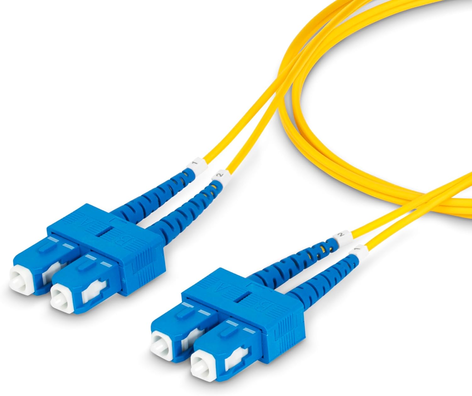 Startech.Com 3M (9.8Ft) Sc To Sc (Upc) Os2 Single Mode Duplex Fiber Optic Cable, 9/125Ým, Laser Optimized, 40G/100G Zipc