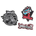 Grupo Erik Set of 3 Patches Judas Priest | Iron On Patches, Sew On Patches, Applique Patches for Clothing, Embroidery Patches for Backpacks | Gifts Under 15 Pounds