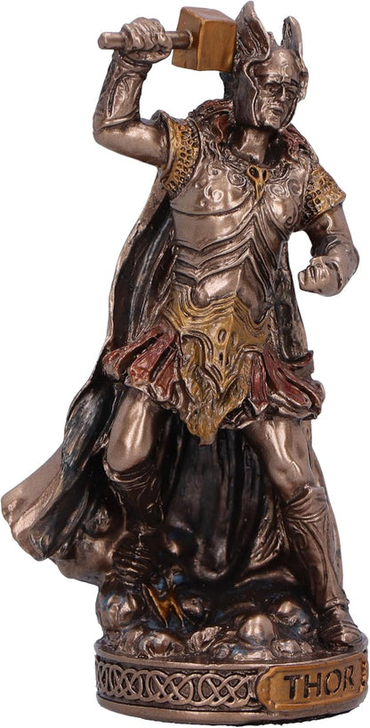 Nemesis Now Norse Mythology Decor Bronze God Statue 8.5cm Tall – Cast in The Finest Resin, Expertly Hand-Painted –