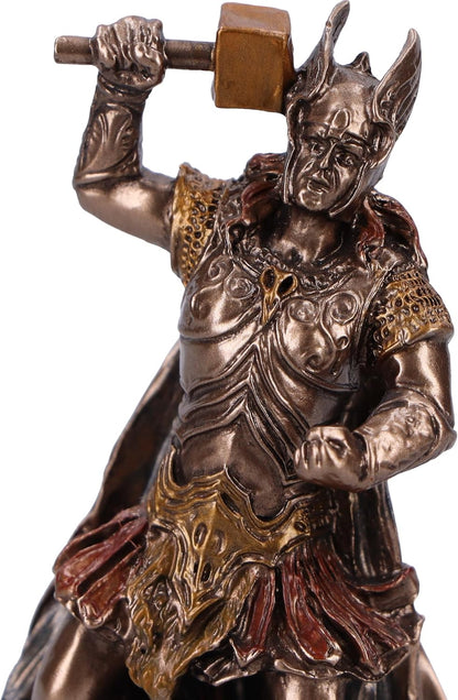 Nemesis Now Norse Mythology Decor Bronze God Statue 8.5cm Tall – Cast in The Finest Resin, Expertly Hand-Painted –
