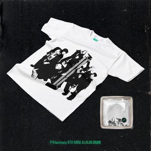 Duh! - Plain White T-Shirt Version - incl. 44pg Photobook, Envelope, 6 Stickers, 2 Logo Stickers, Folded Poster, Lenticular Photocard + Selfie Photocard