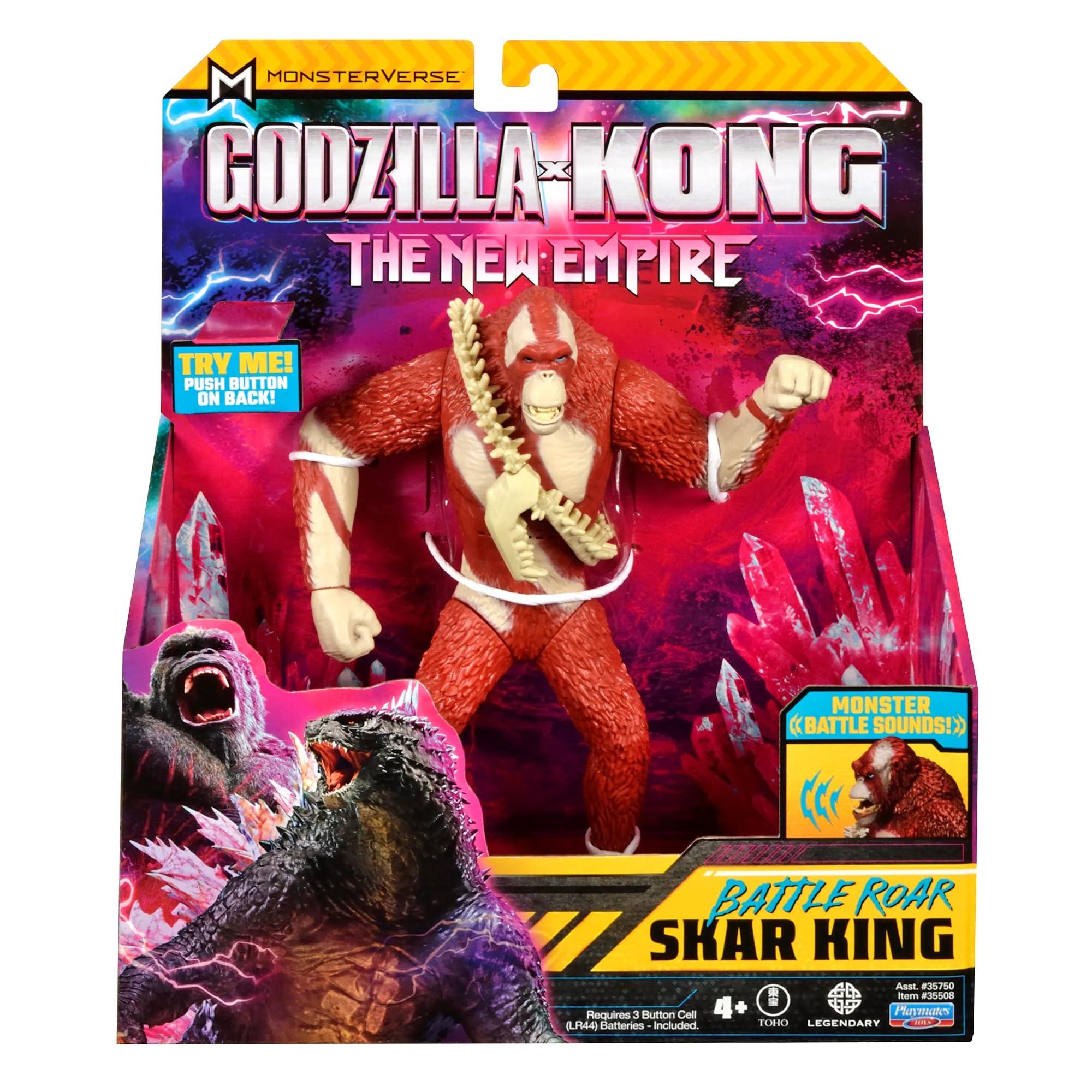 Godzilla x Kong: The New Empire Battle Roar SkarKing, Action Figures, 17 cm