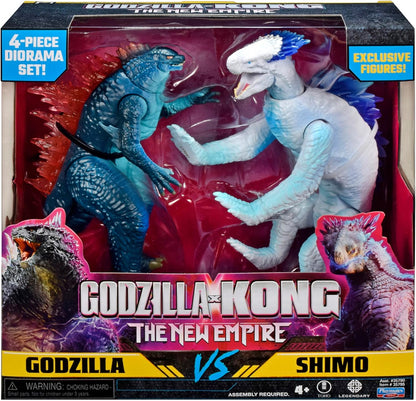 Godzilla X Kong: The New Empire Diorama 2-Pack Godzilla Vs Shimo 15 Cm