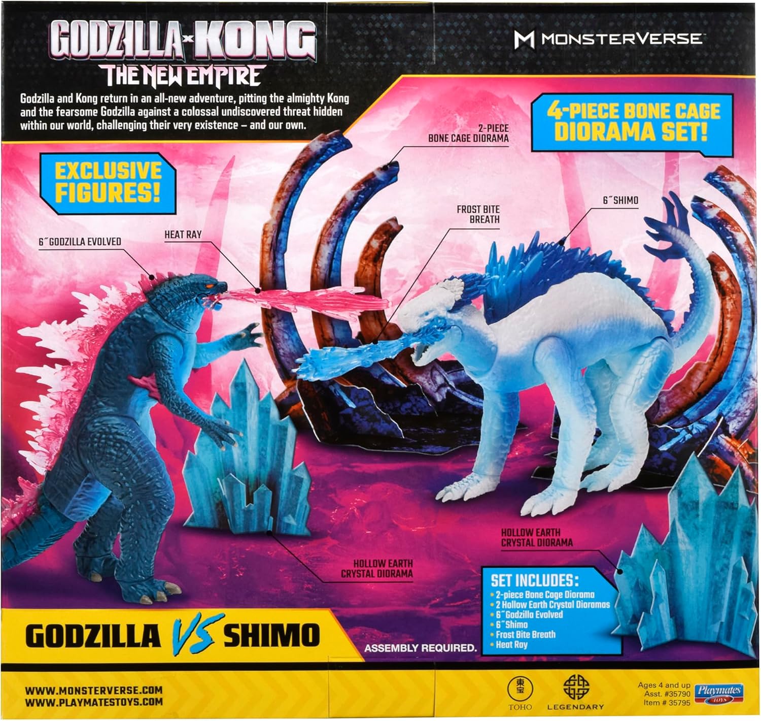 Godzilla X Kong: The New Empire Diorama 2-Pack Godzilla Vs Shimo 15 Cm