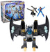 DC Comics, Metal Force Transforming Batwing, 2-in-1 Playset, Includes Batman and Superman Figures, with Projectiles and Character Cards, Kids’ Toy for Boys and Girls Aged 4+