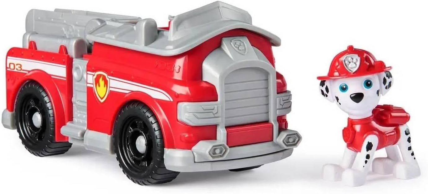 Paw Patrol, Marshall’s Fire Engine, Toy Vehicle with Collectible Action Figure, Sustainably Minded Kids’ Toys for Boys & Girls Aged 3 and Up