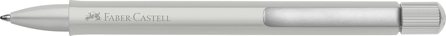 FABER-CASTELL Hexo 140594 Ballpoint Pen Matt Silver Pack of 1