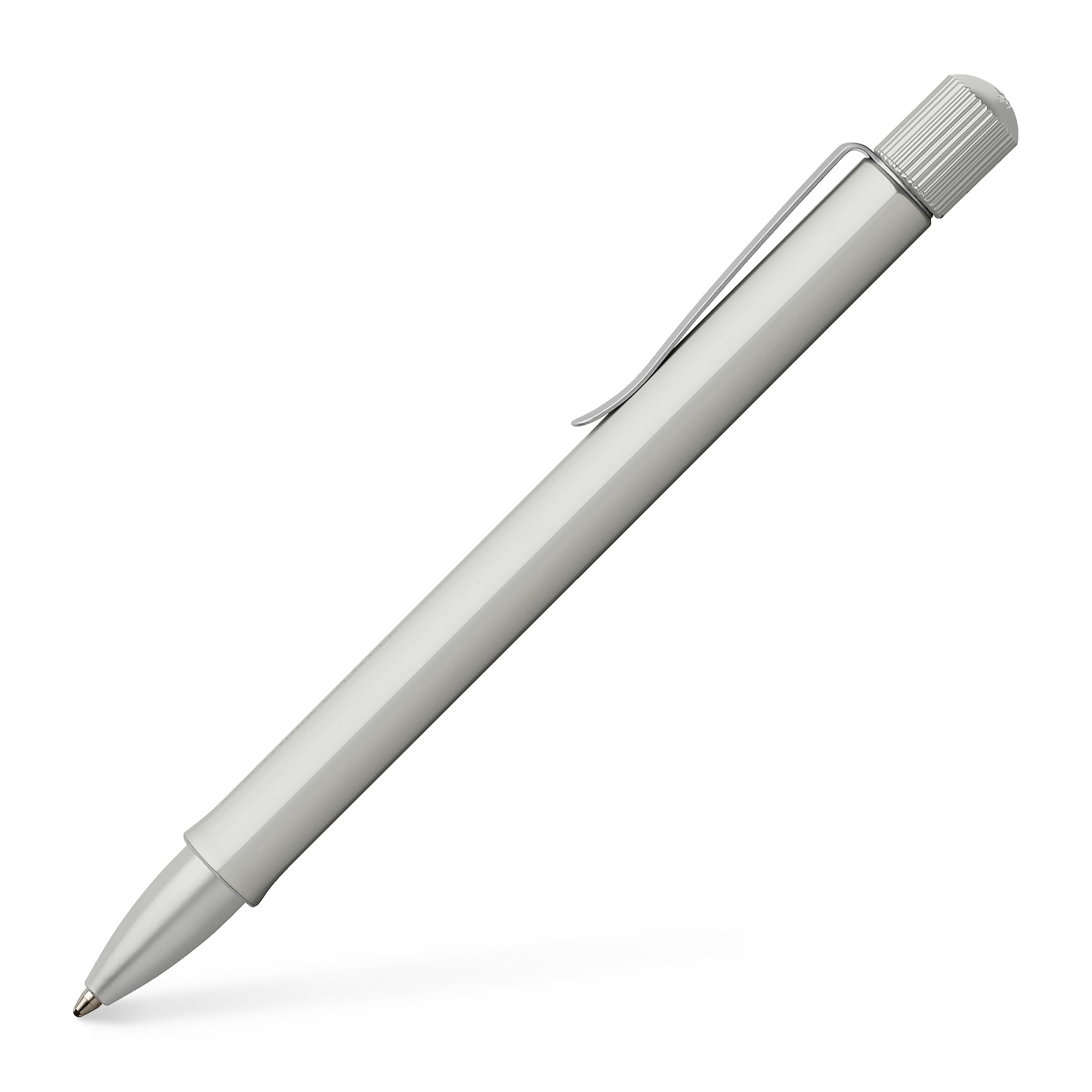 FABER-CASTELL Hexo 140594 Ballpoint Pen Matt Silver Pack of 1