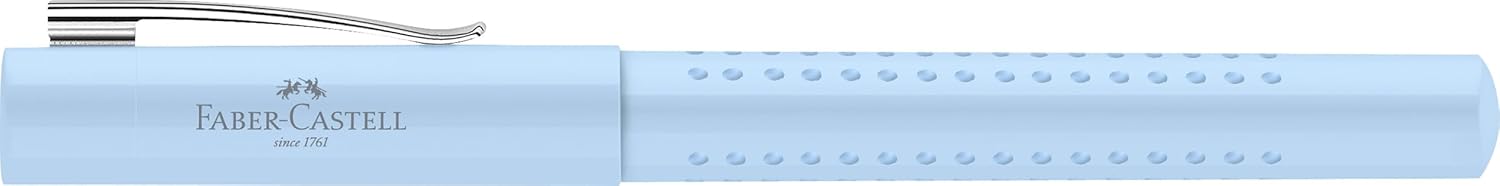 Faber-Castell Grip 2010 140846 Fountain Pen, Nib Width B, Sky Blue, Pack of 1