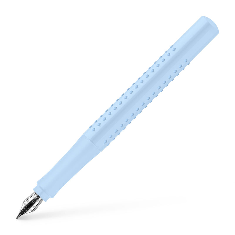 Faber-Castell Grip 2010 140846 Fountain Pen, Nib Width B, Sky Blue, Pack of 1