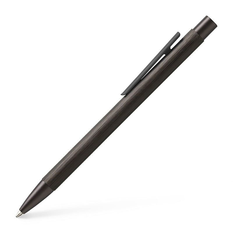 Faber-Castell Neo Slim Auminium Ballpoint Pen - Gun Metal, Black