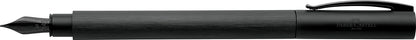 Faber-Castell 147151 - Ambition Fountain Pen - All Black - Stroke F