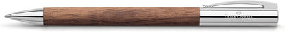 Faber-Castell 148531 Ambition Nussbaum - Bolígrafo (punta redonda, tinta negra
