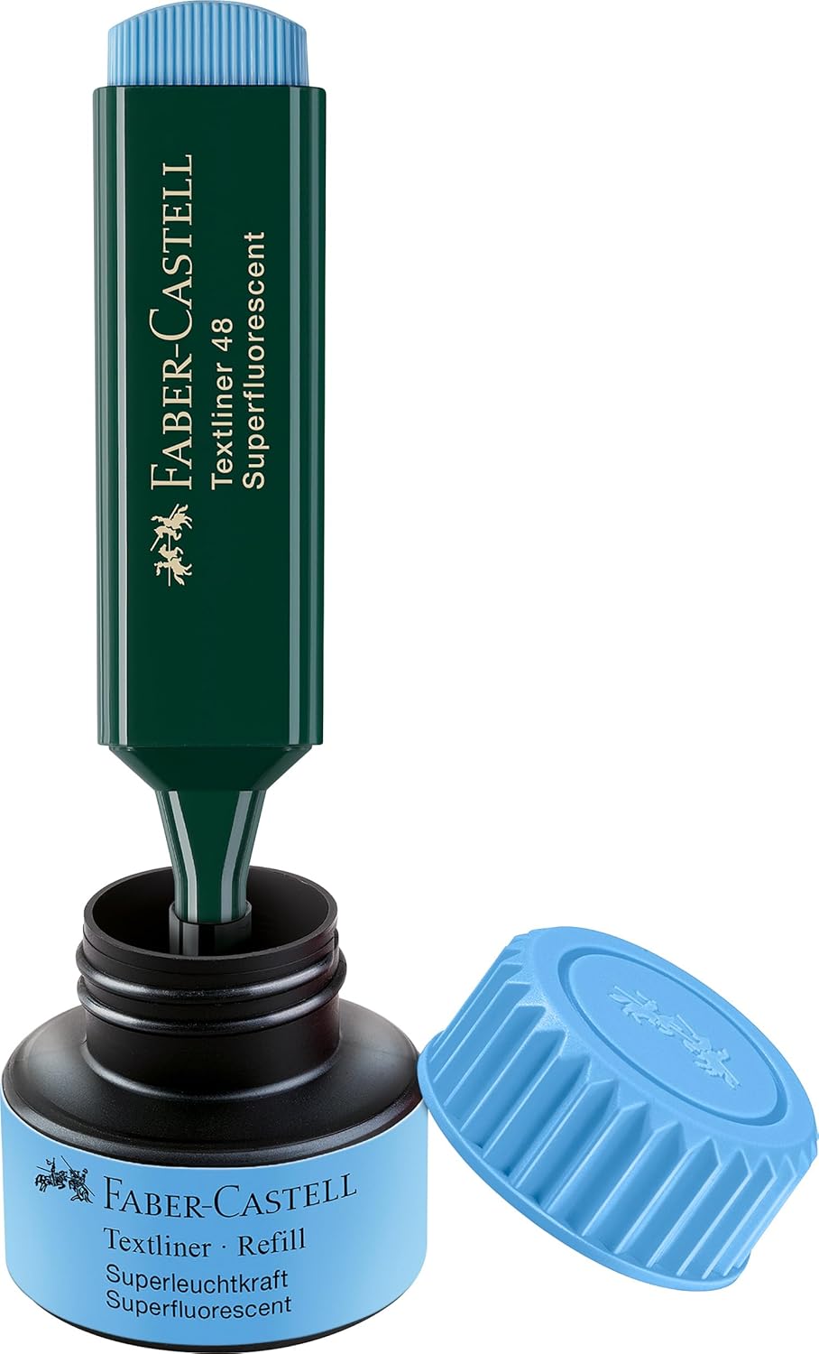 Faber-Castell 154951 - Refill evidenziatore, blu, per Textliner 1543, 1546 e 1548