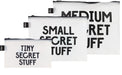 LOQI Snask Secret and Classified Zip Pouches, Multi-Colour, Small, Medium, Large, Modern, Multicolored, S,M,L, Modern