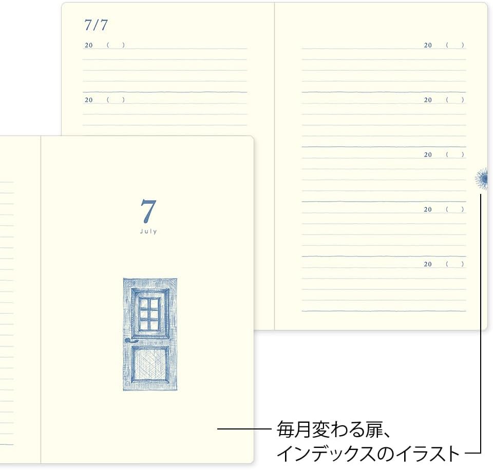 Midori Journal 10 Years Gate Navy