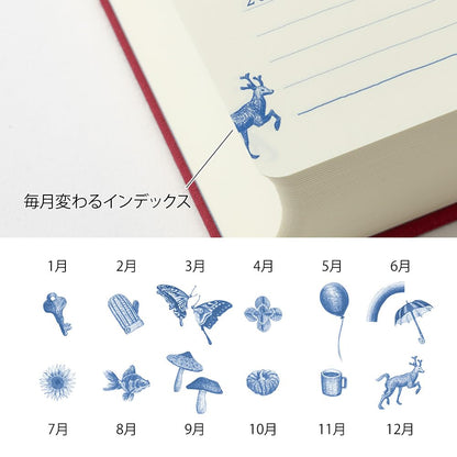 DESIGNPHIL Midori 12860006 Diary, 10-Year Consecutive Door