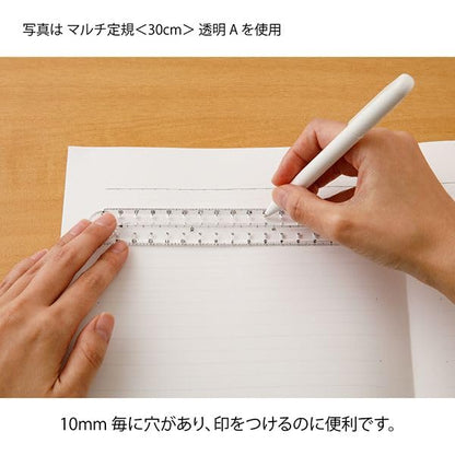 Midori 42303006 Multi Ruler, 11.8 inches (30 cm), Blue A