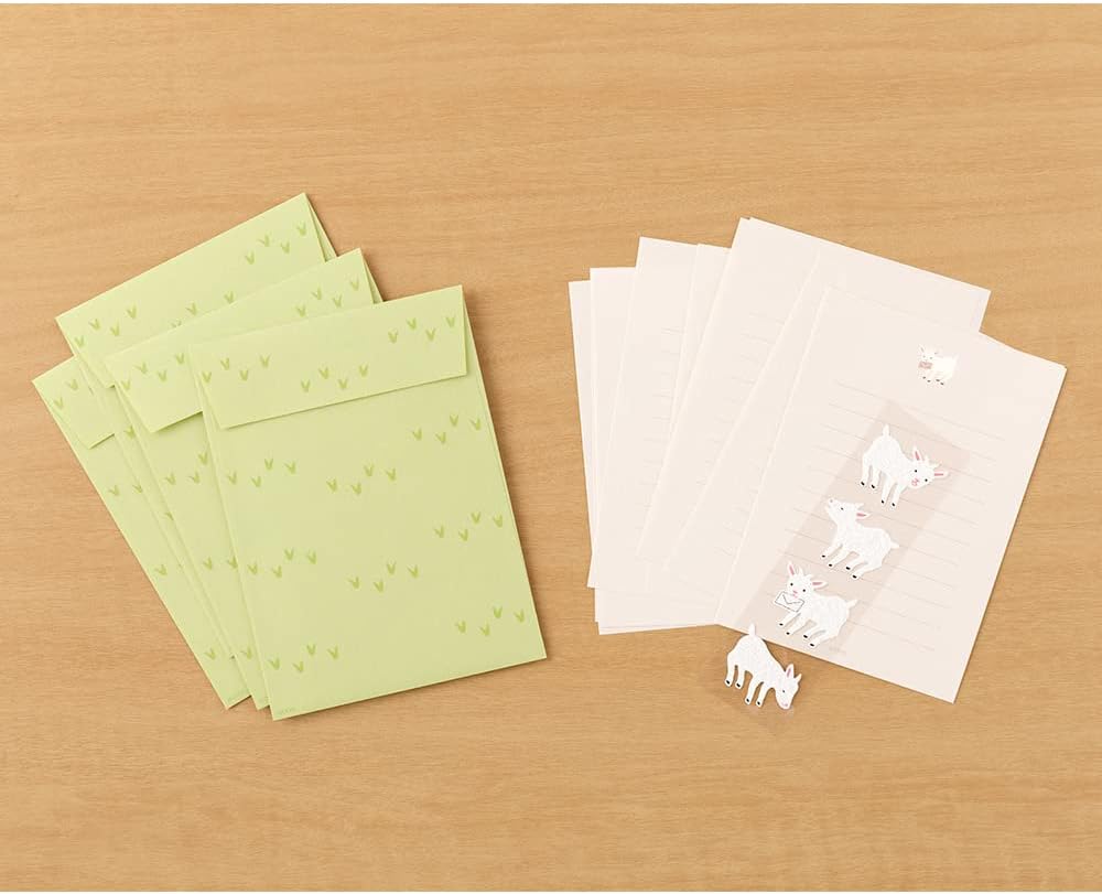 Midori Letter Set With Stickers 310 Goat A