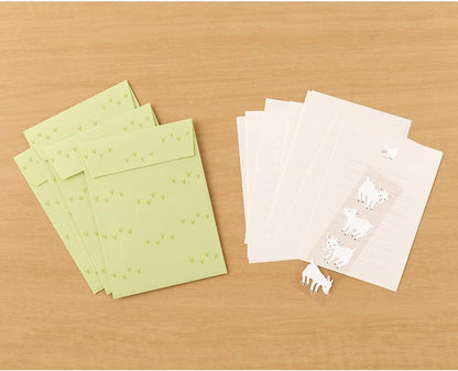 Midori Letter Set With Stickers 310 Goat A