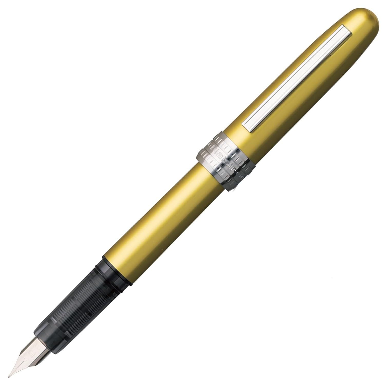 PLATINUM Plaisir PGB-1000#47 Fountain Pen/Nib Size F Fine/Colour: Bali Citrus/Yellow/Handmade/with Gift Box/Fountain Pen
