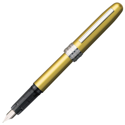 PLATINUM Plaisir PGB-1000#47 Fountain Pen/Nib Size F Fine/Colour: Bali Citrus/Yellow/Handmade/with Gift Box/Fountain Pen
